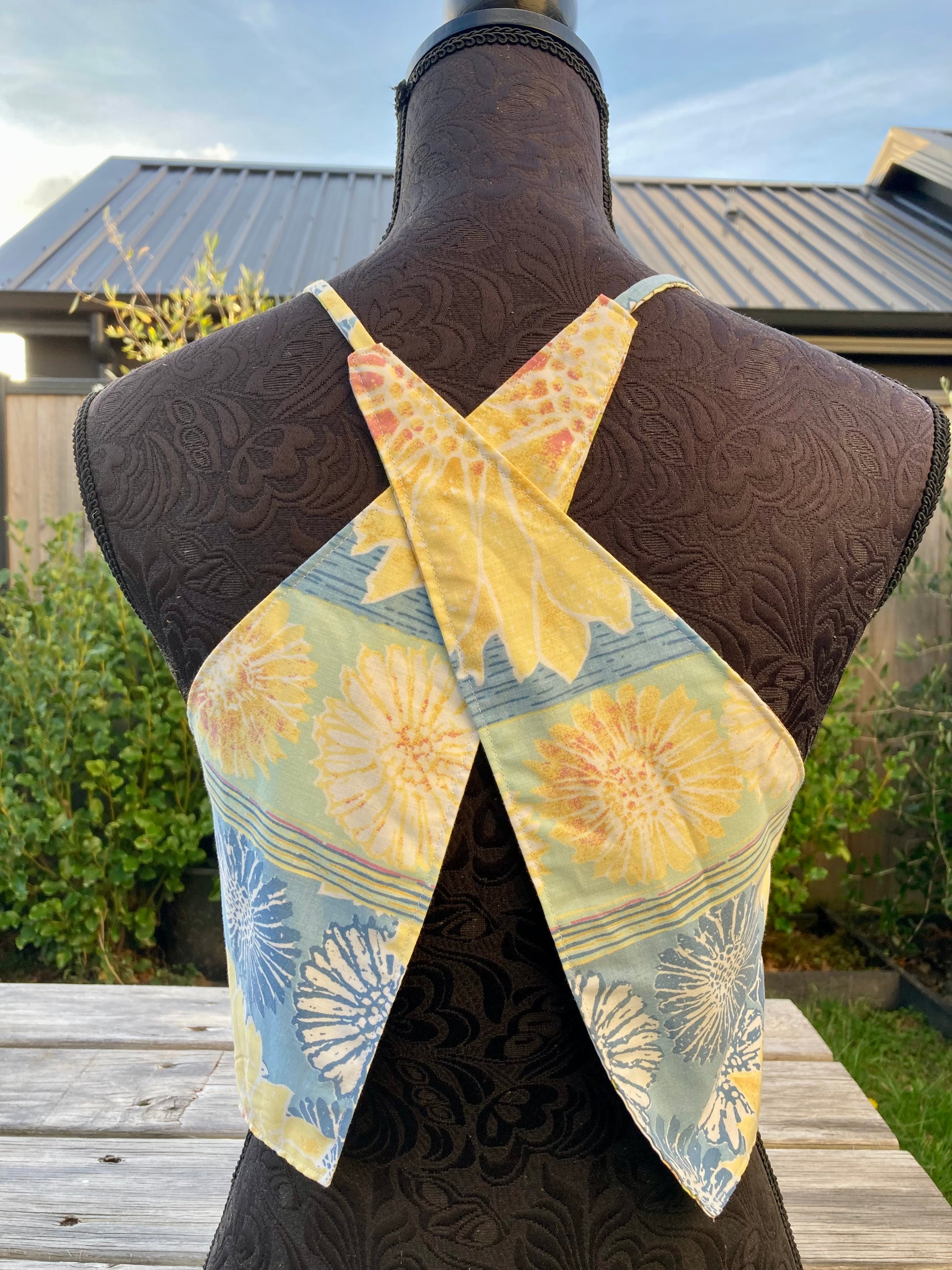Reversible X Back Top - Size 4 - Sunshine Daisies