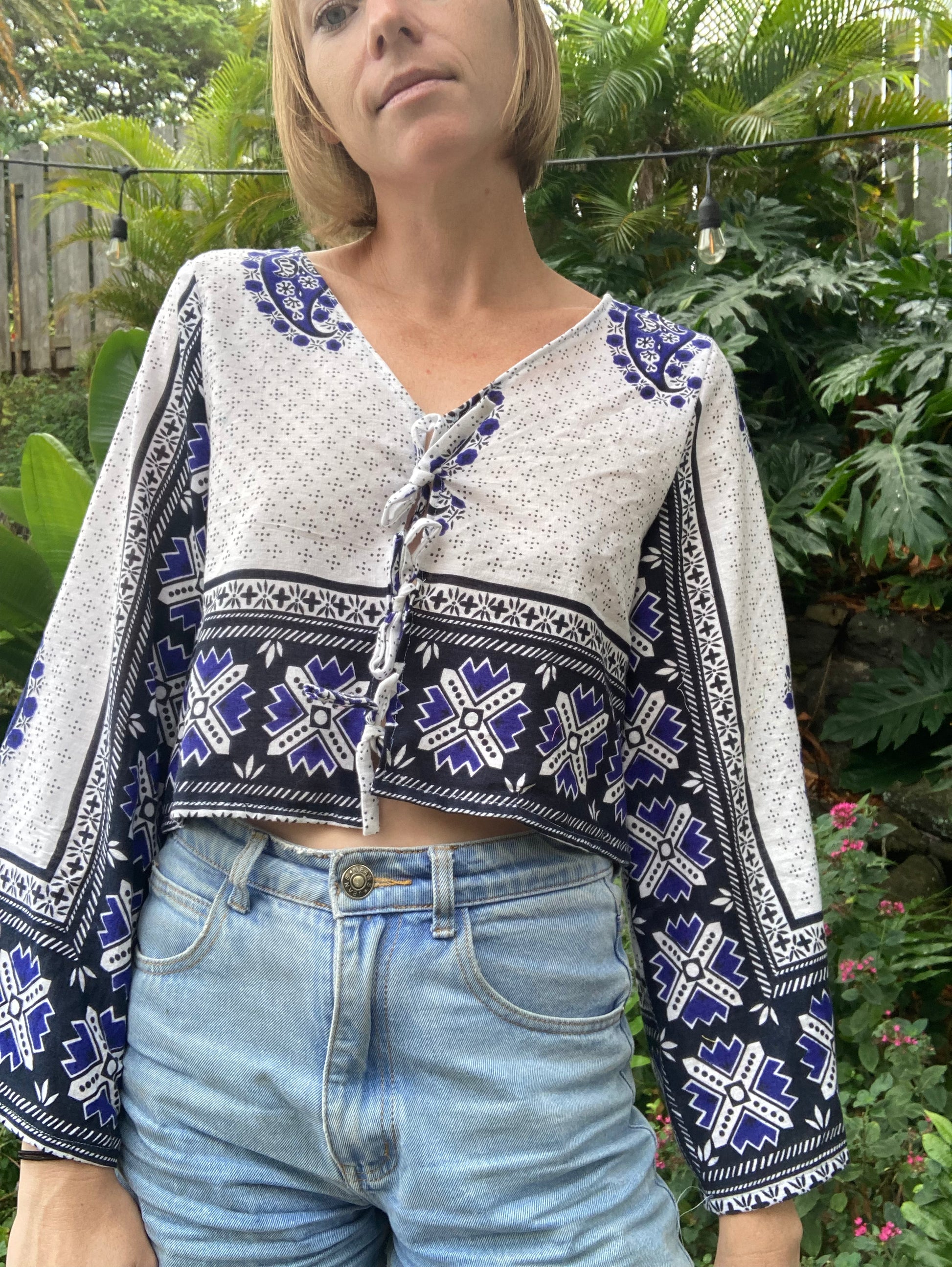 Front Tie Top - Kenyan Cloth