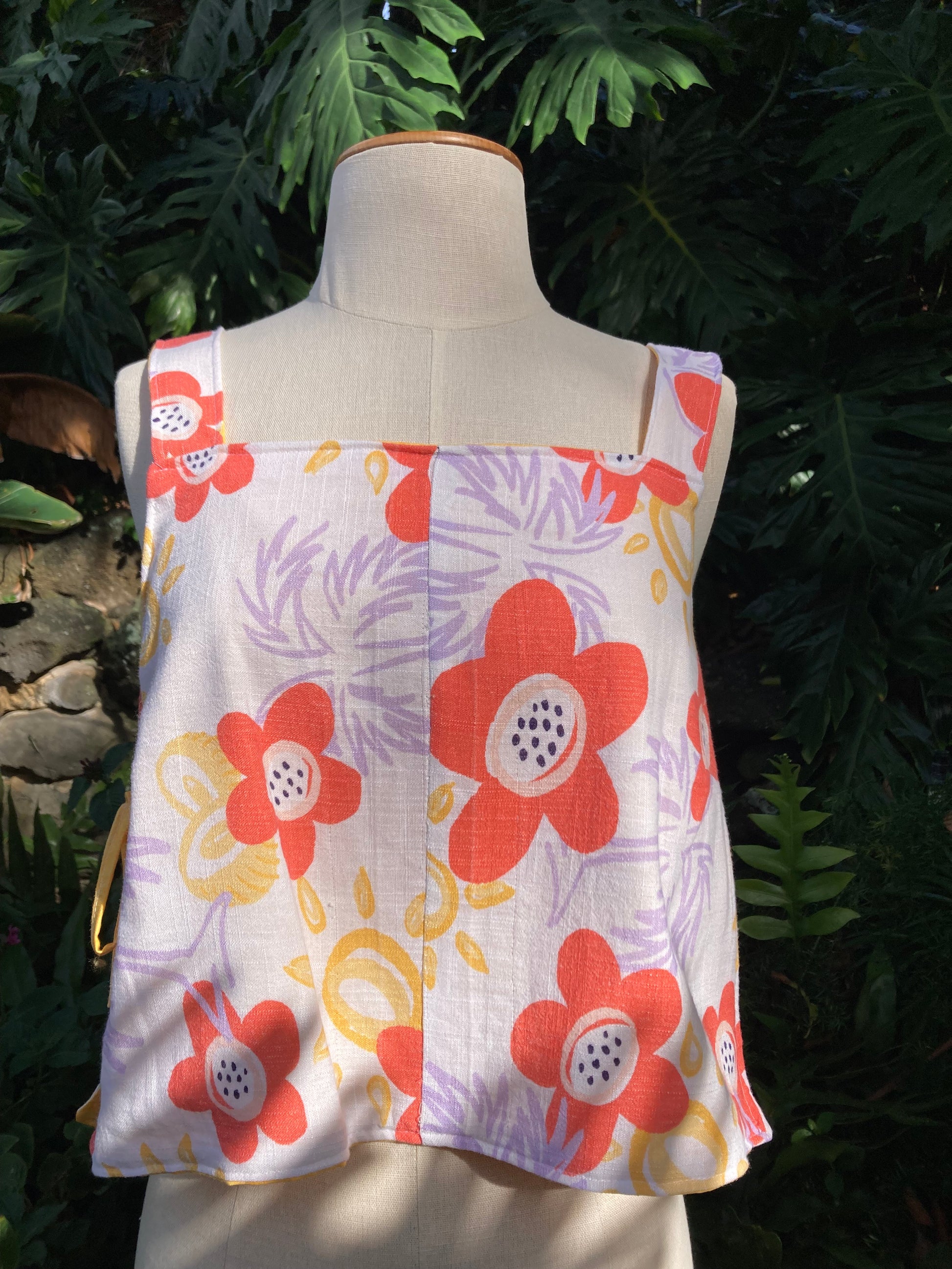 Reversible Side Tie Tank Top - Size 10 - Princess Buttercup