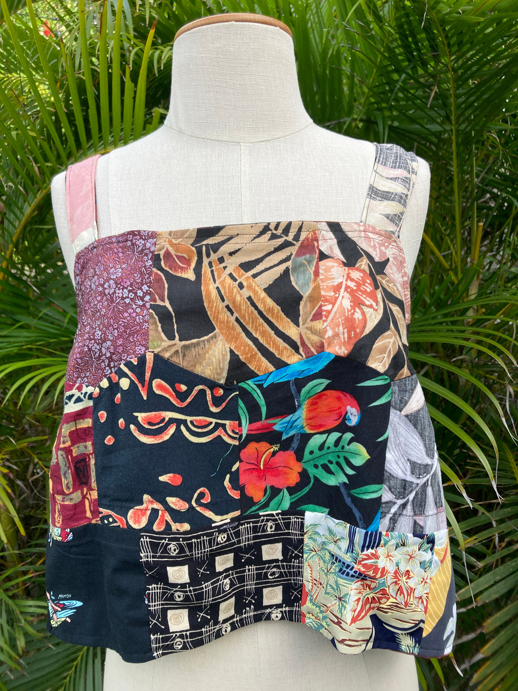 Reversible Quilted Side Tie Tank Top - Size 10 - Pocket Quilt