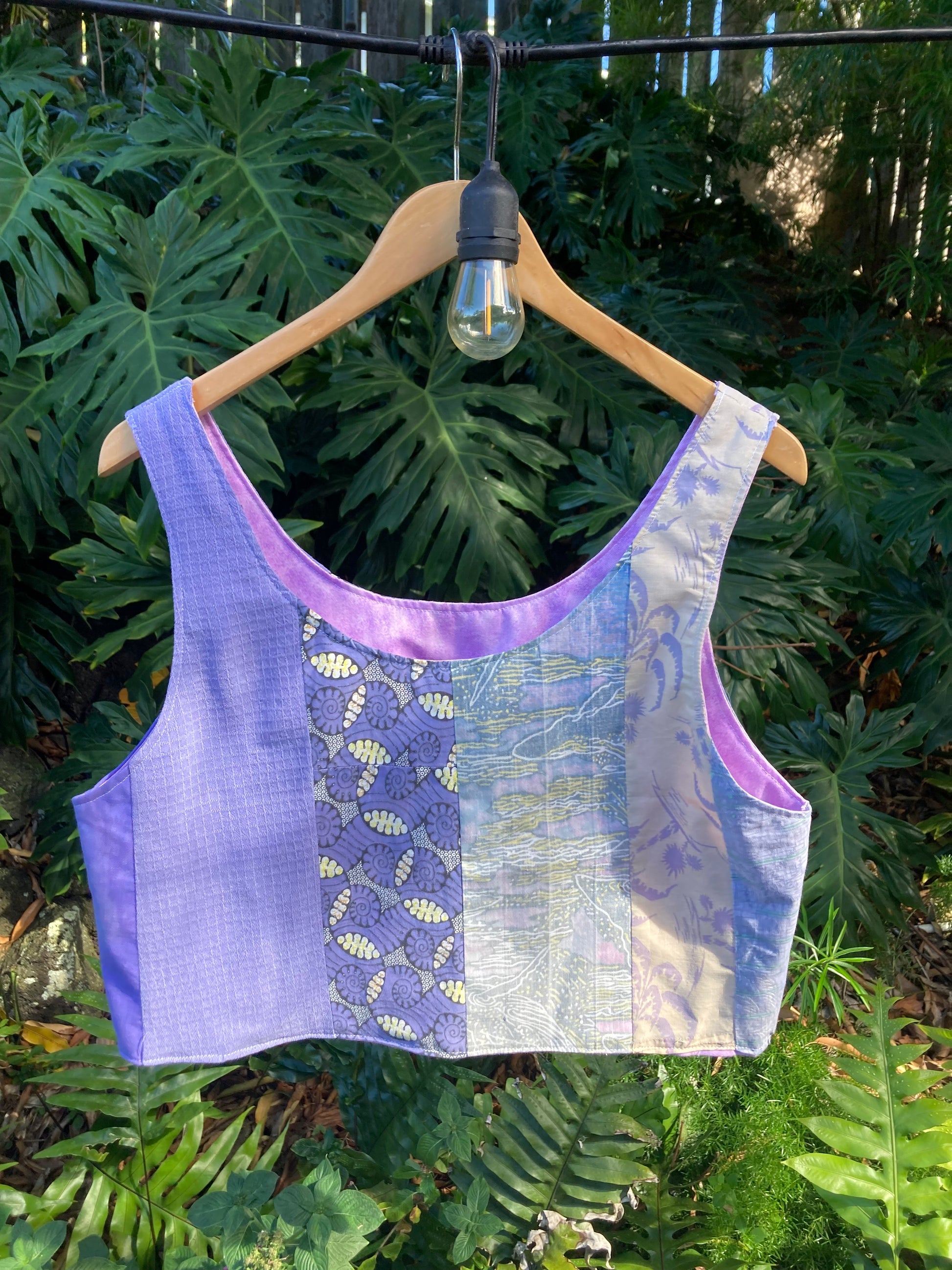 Reversible Scrapwork Tank Top - 40" Bust - Purple