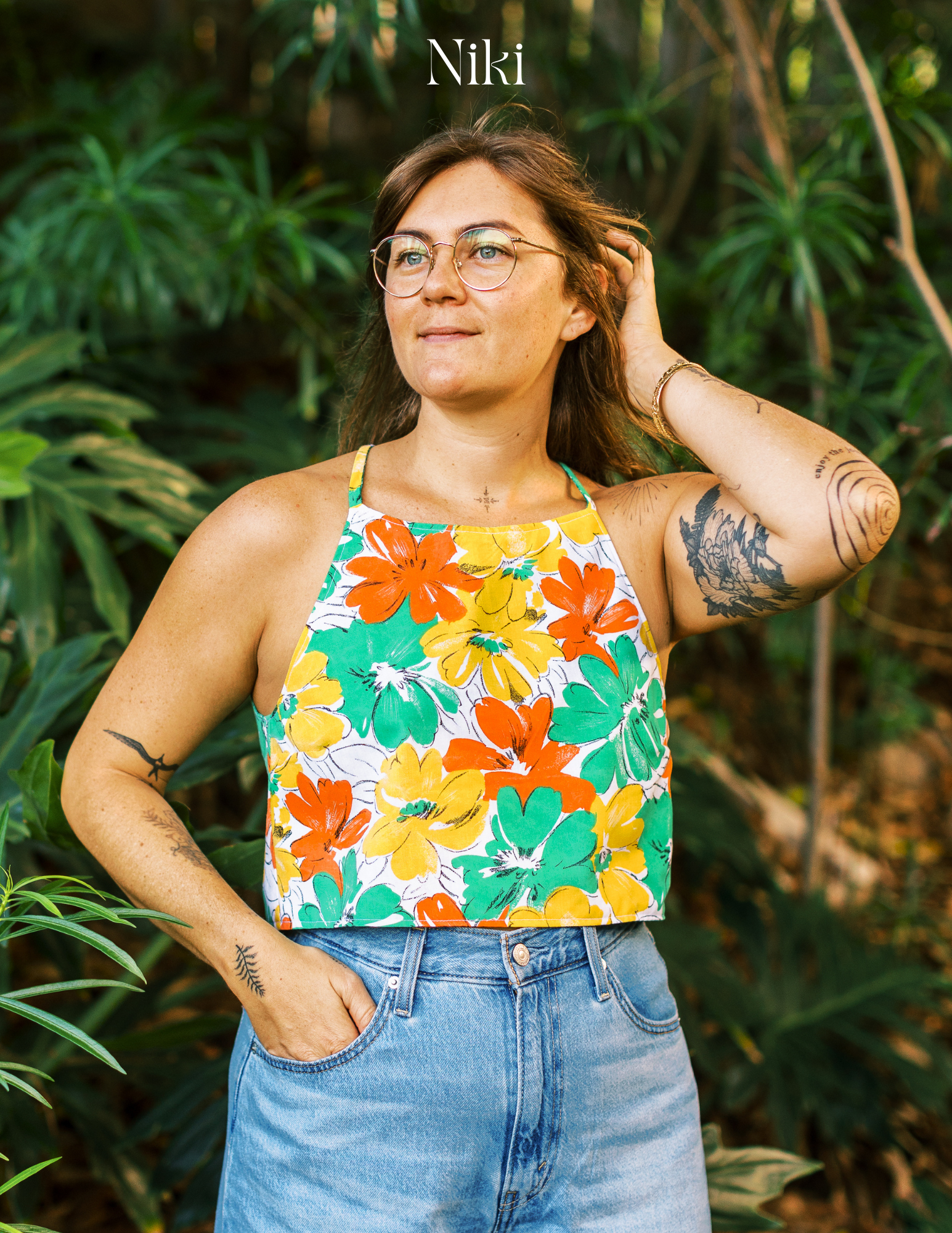 Reversible X Back Top - Size 6 - 80s Night