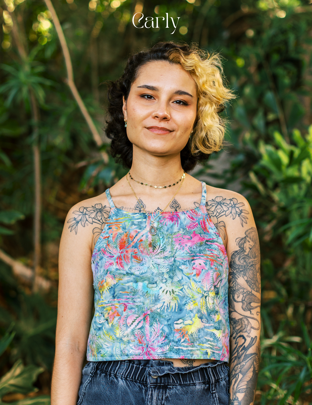 Reversible X Back Top - Size 4 - Sunflower Swirl