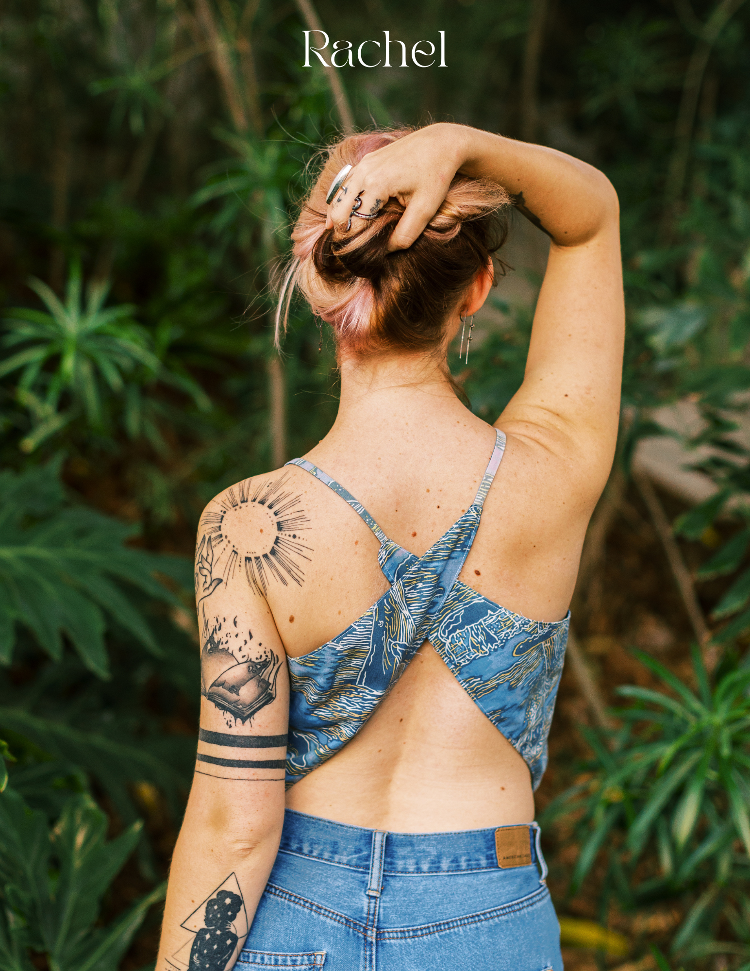 Reversible X Back Top - Size 4 - Reef and Roses