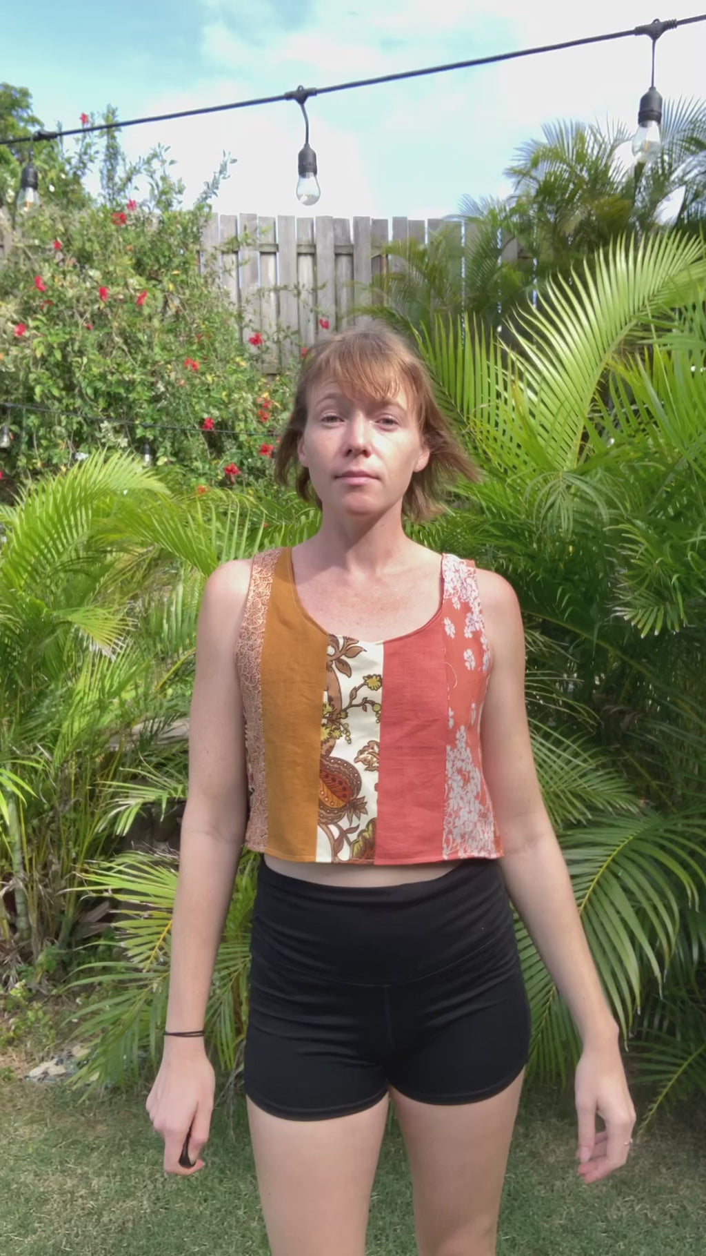 Reversible Scrapwork Tank Top - 40" Bust - Orange